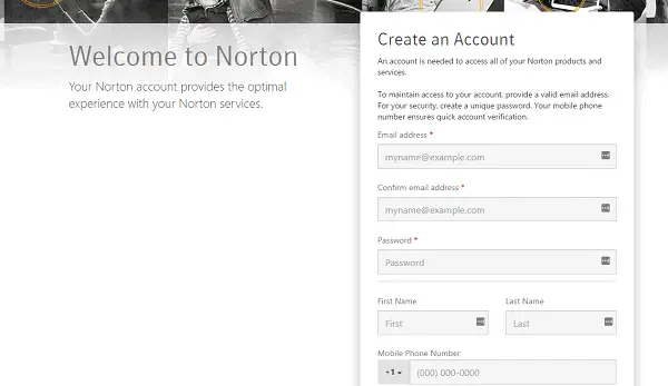 norton security download login account