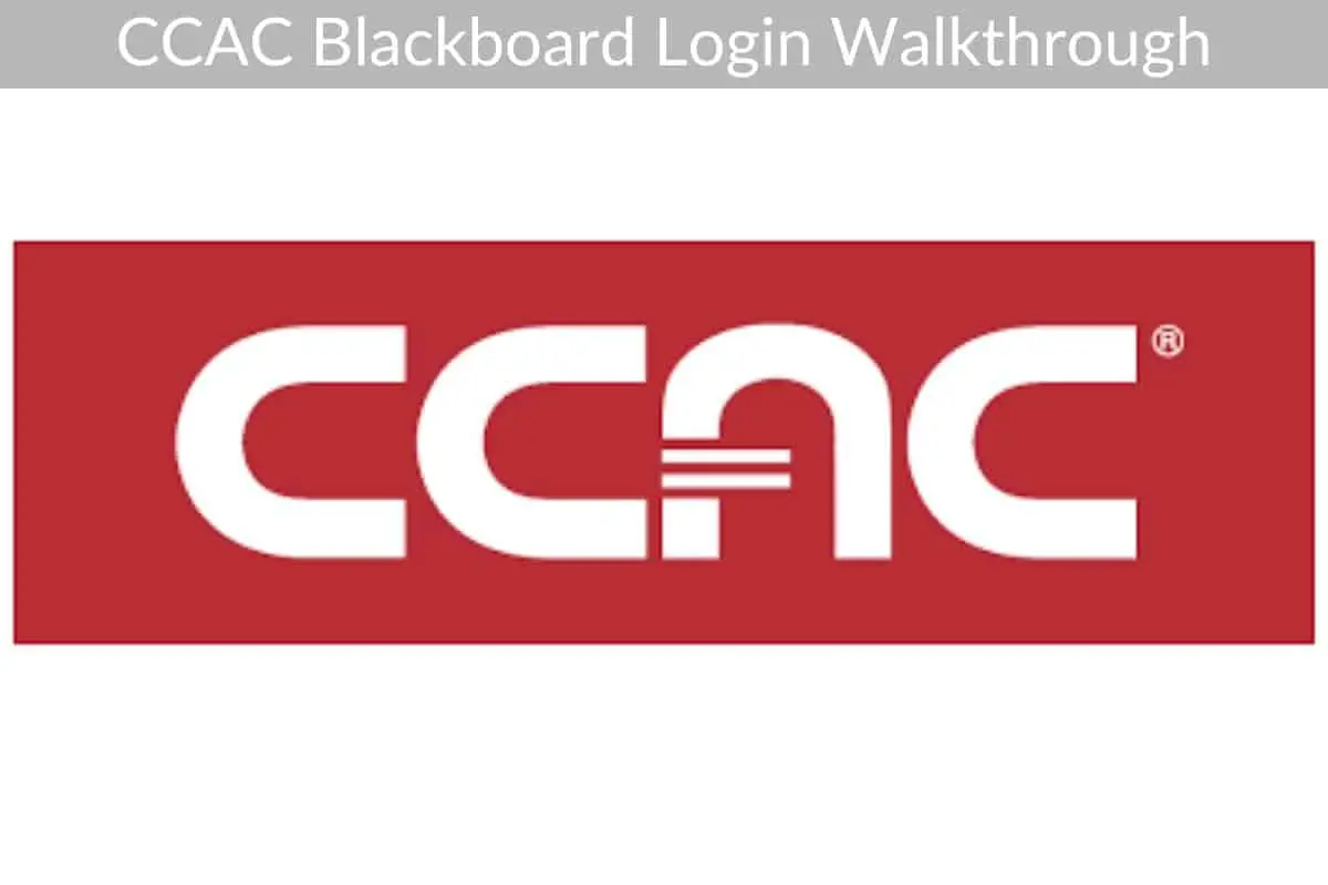 CCAC Blackboard Login Walkthrough