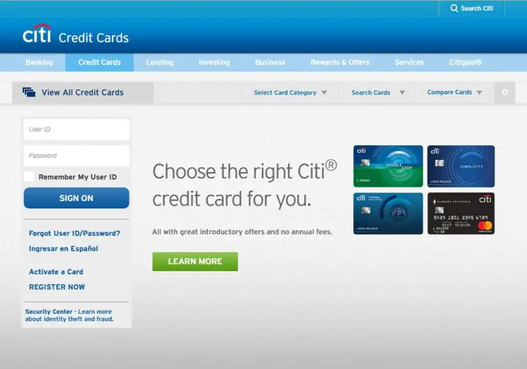 citi travel visa login